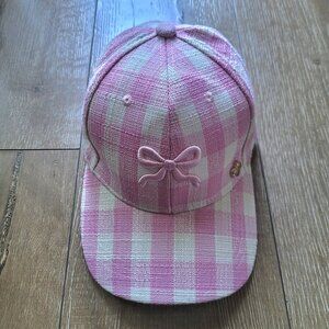 Juicy Couture Pink and White Coquette Bow Hat